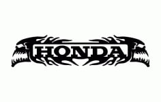 Honda Skulls Free Vector DXF File