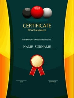 Honor Certificate of Achievement Creative Design Illustrator Vector File