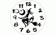Horloge Sorciere Free Dxf For Cnc DXF Vectors File