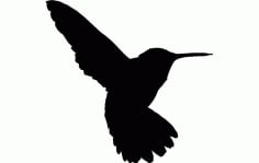 Humming Bird Free Dxf File For Cnc DXF Vectors File