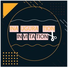 Inauguration Invitation Free Vector