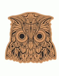 Innocent Wooden Owl Decor CDR File