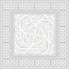 Islamic Ornament Art Vector Free DWG File