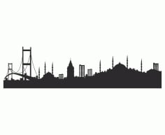 Istanbul Silhouette Vector Art Free CDR Vectors File