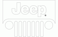 Jeep Logo Free Vector DXF File
