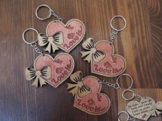 Keychains for Your Loved ones Laser Cut Free CDR File