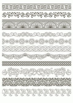 Lace Border Vector Pack Free CDR Vectors File