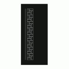 Lace Door Panel Design DXF File