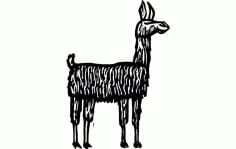 Lama Animal Free DXF Vectors File