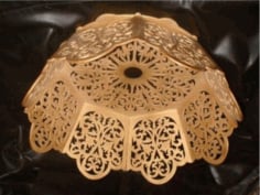 Lamp Shade Scroll Saw Laser CNC Plans Free CDR Vectors File