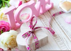 Laser Cut 3D Letter LOVE Template Design for Valentine’s Day Gift SVG File