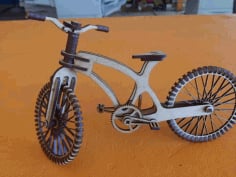 Laser Cut 3D Puzzle Bike Wooden Puzzle Bicycle Vector File