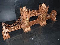 Laser Cut 3D Puzzle London Bridge Model DXF File