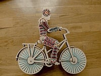 Laser Cut 3D Wood Bicycle Model DXF File