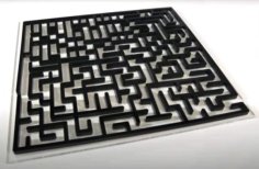 Laser Cut 3D Wooden Maze Board Game CDR File