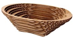 Laser Cut 3D Wooden Multilayer Bowl, wooden Basket CDR File