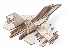 Laser Cut 3D Wooden Puzzle Airplane Layout CDR File