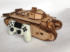 Laser Cut 3D Wooden Puzzle BiS Tank Model CDR File