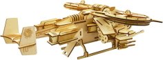 Laser Cut 3D Wooden Puzzle Scorpion Helicopter Model Vector File