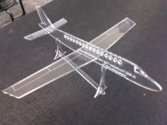 Laser Cut Acrylic Airplane Toy Model CDR File