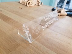 Laser Cut Acrylic Name Plate CDR and Ai Vector File