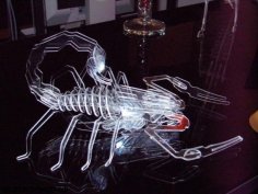 Laser Cut Acrylic Scorpion 3D Puzzle Toy Model DXF File