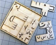 Laser Cut Animal Puzzle Game Vector File