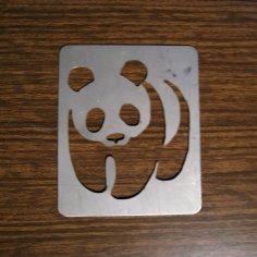 Laser Cut Animal WWF Panda CDR File