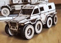Laser Cut Armored Vehicle CDR File