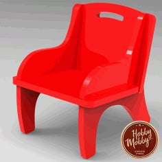 Laser Cut Baby Chair Free DXF Vectors File