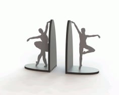 Laser Cut Ballerina Pair Book Supports Free CDR File