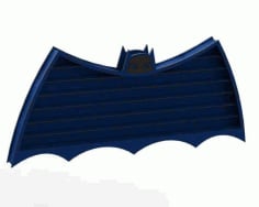Laser Cut Bat Shape Wooden Wall Shelf Vector File