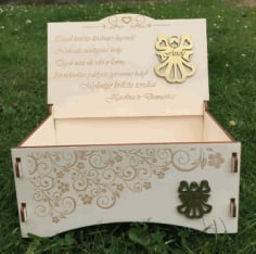 Laser Cut Beautiful Wooden Gift Box CDR File