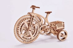 Laser Cut Bicycle Puzzle CDR File