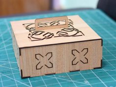 Laser Cut Box Template Wooden Gift Box Jewelry Box 3mm Vector File