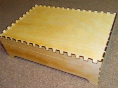 Laser Cut Box Wooden Storage Box 3mm DXF and CDR File