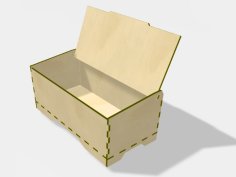 Laser Cut Box Wooden Storage Box with Lid Jewelry Box 3mm Vector File