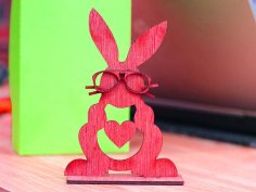 Laser Cut Bunny Stand Easter Decor Template 3mm Vector File