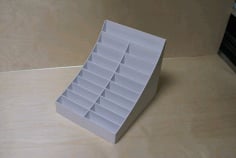 Laser Cut Business Card Organizer Display Stand CDR File