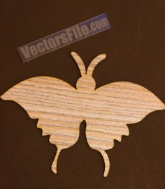 Laser Cut Butterfly Silhouette Art Template Design Vector File for Laser Cutting