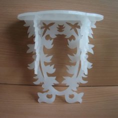 Laser Cut Carved Decorative Round Table CDR File