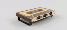 Laser Cut Cassette Tape Coffee Table Bench Art CDR Vectors File