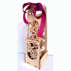 Laser Cut Champagne Gift Box CDR File