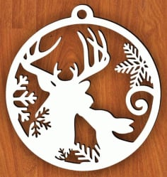 Laser Cut Christmas Toy Wall Decor Free Vector CDR File