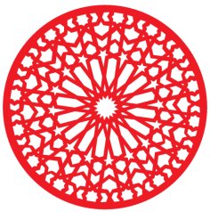 Laser Cut Circular Decoration Jali Design Vector File