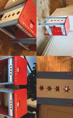 Laser Cut CNC Chicago Styled Stool Router Plans CDR File