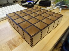 Laser Cut Compartment Tray for Storage CDR and DXF File