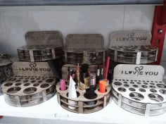 Laser Cut Cosmetics Organizer Makeup Organizers Makeup Storage CDR File