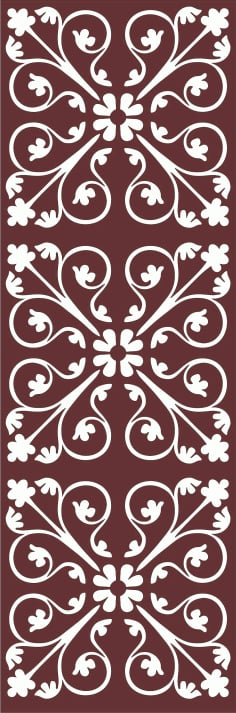 Laser Cut Decor Seamless Separator Floral Grill Download Free Vector