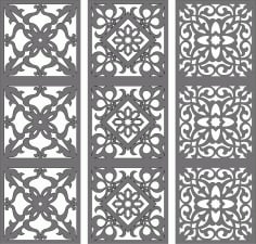 Laser Cut Decor Seamless Separator Grill Panel Download Free Vector